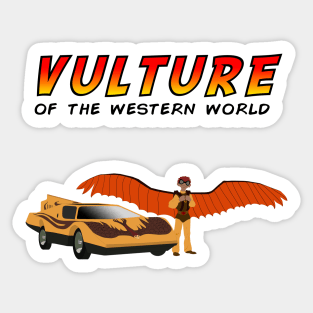 Condorman, vulture of the Western world. Sticker